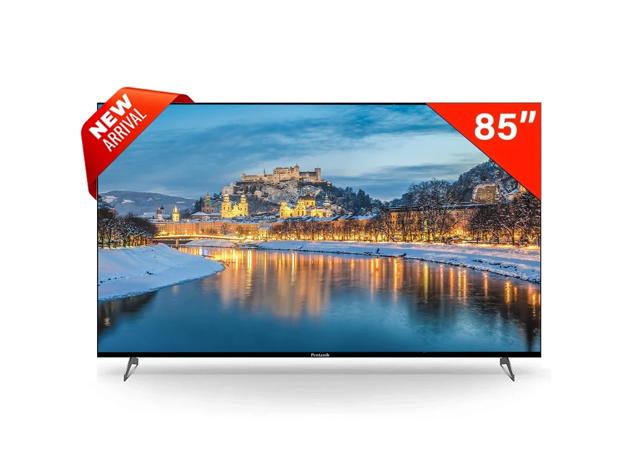 Pentanik 85 Inch 4K Android Frameless Voice Control TV view 2